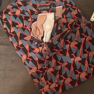 Wildfang Multicolor Abstract Pattern Pants